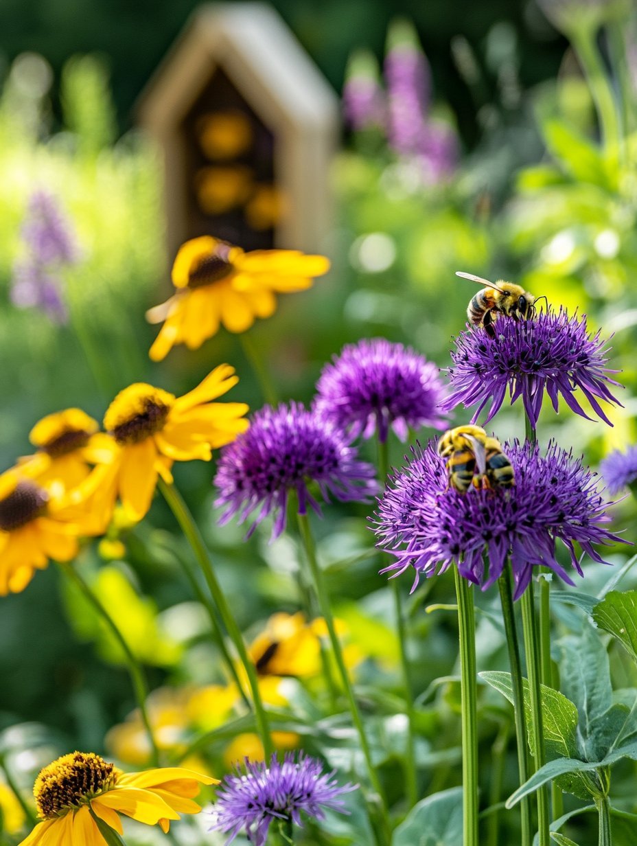 Bienenfreundlicher Garten mit Schmetterlingen und Stauden