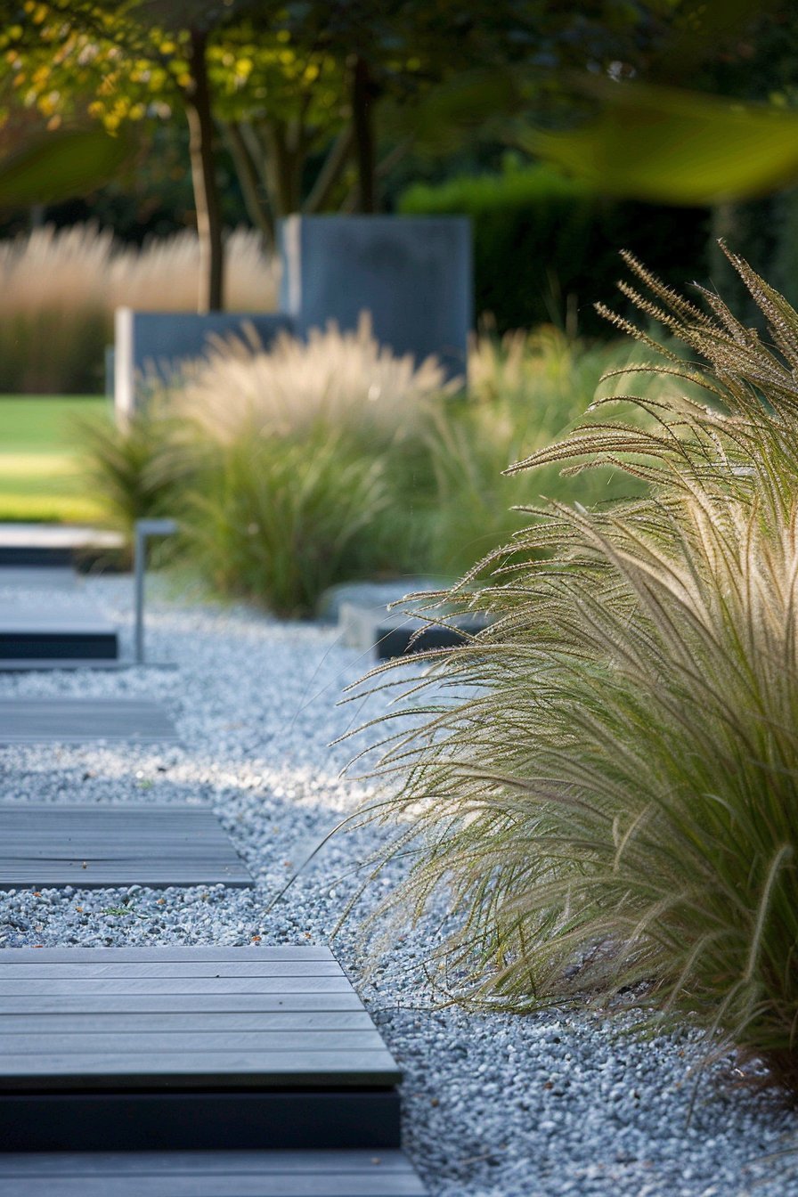 Moderner Gartenstil mit klaren Linien