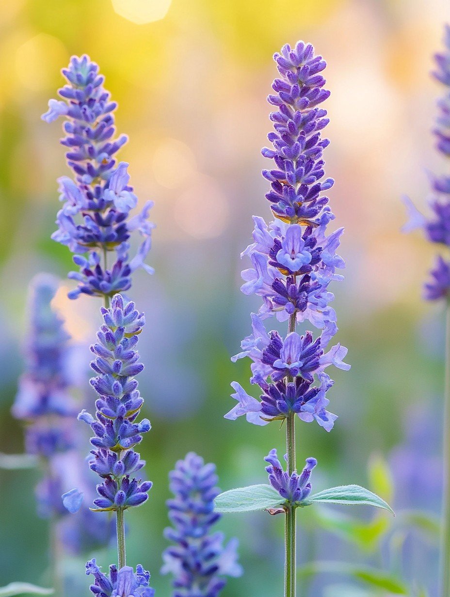 Agastache Blue Fortune — violettblaue Blütenähren voller Bienen und Hummeln