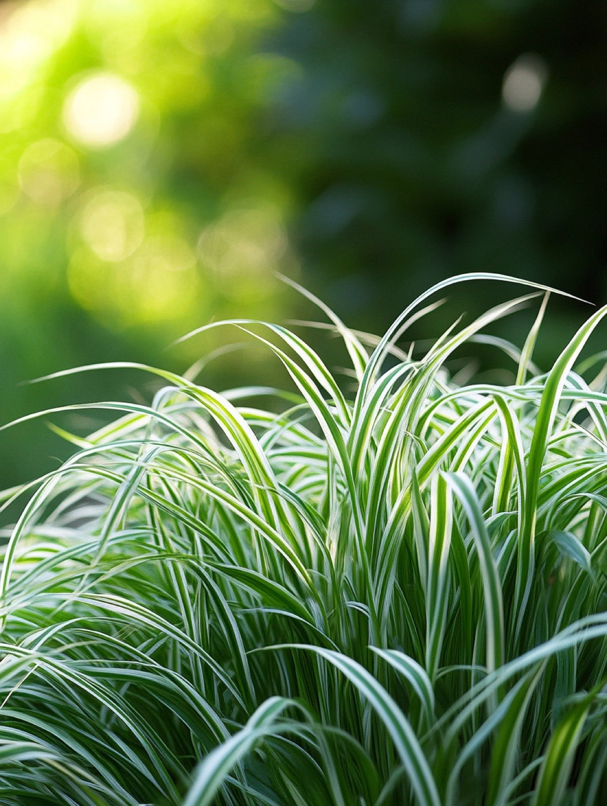 Carex morrowii — elegante immergrüne Horste mit schmalem gebogenem Laub in schattiger Rabatte