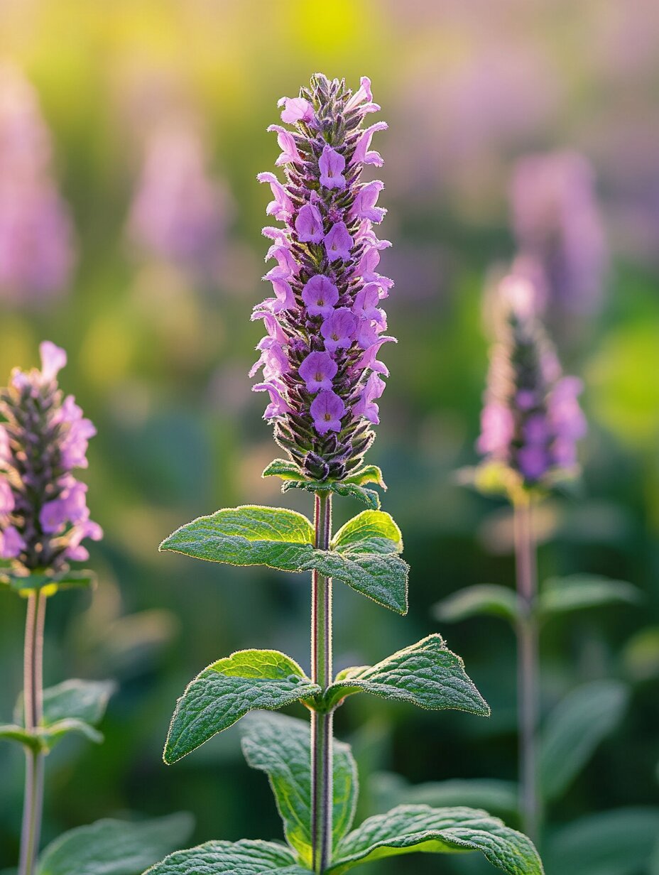 Stachys byzantina — silbergrau behaartes Laub als Teppich entlang eines Kieswegs