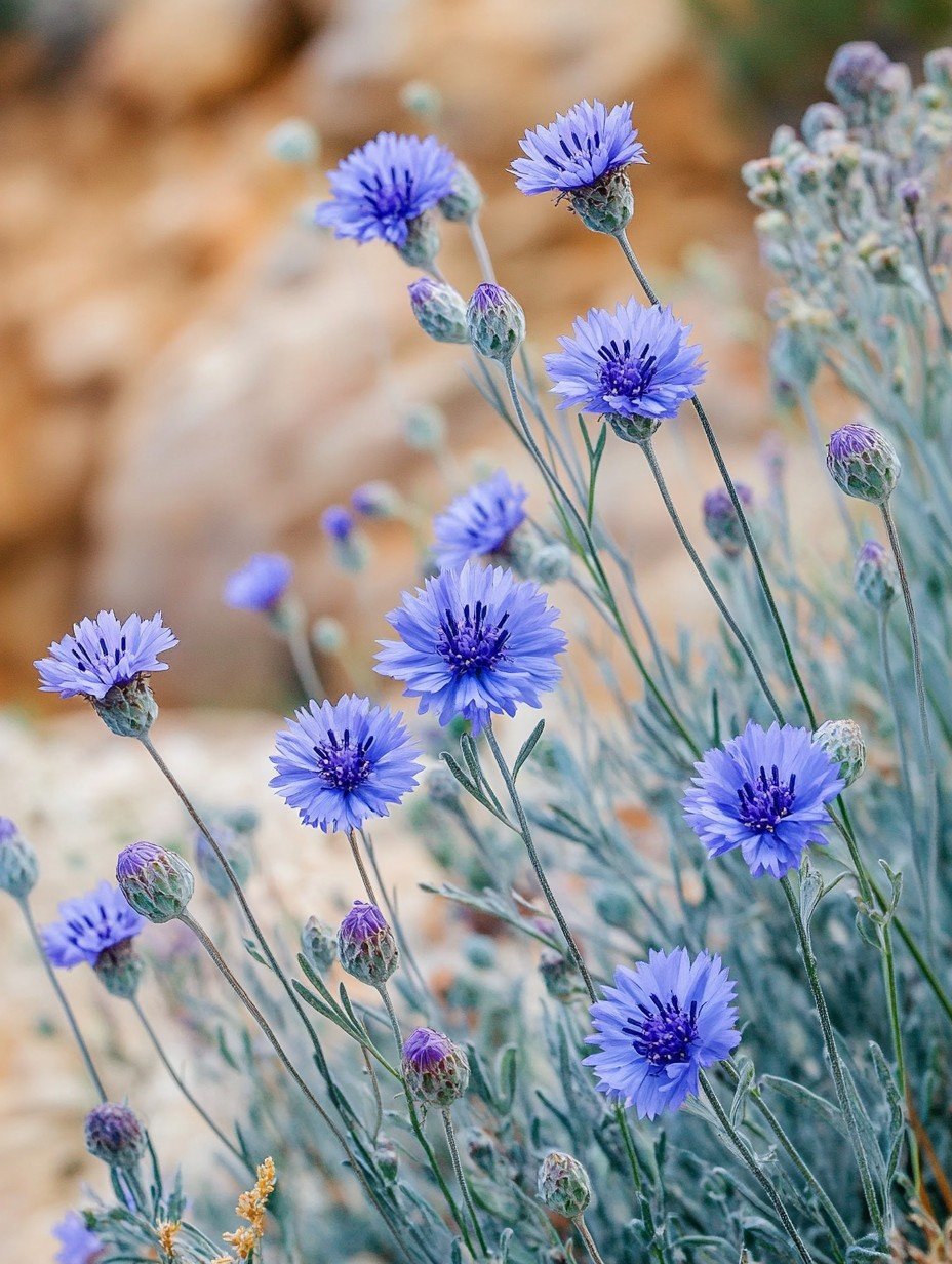 Catananche caerulea — lavendelblaue Papierknöpfe im mediterranen Sommergarten