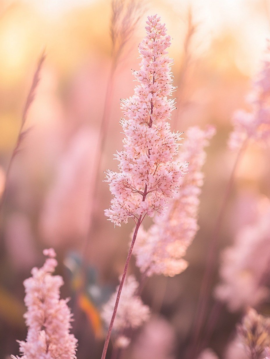 Filipendula rubra Venusta — Wolken rosa Rispen auf 200 cm in feuchtem Sommerbeet
